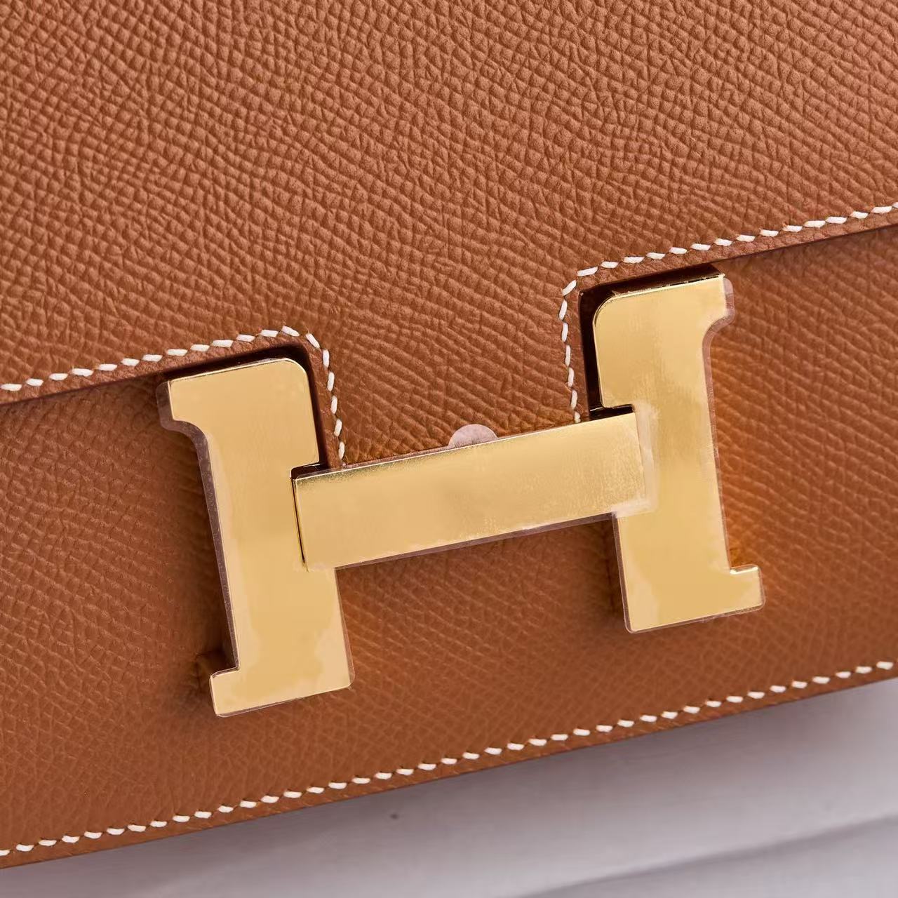Hermes Gold Constance 19cm Epsom Gold Hardware