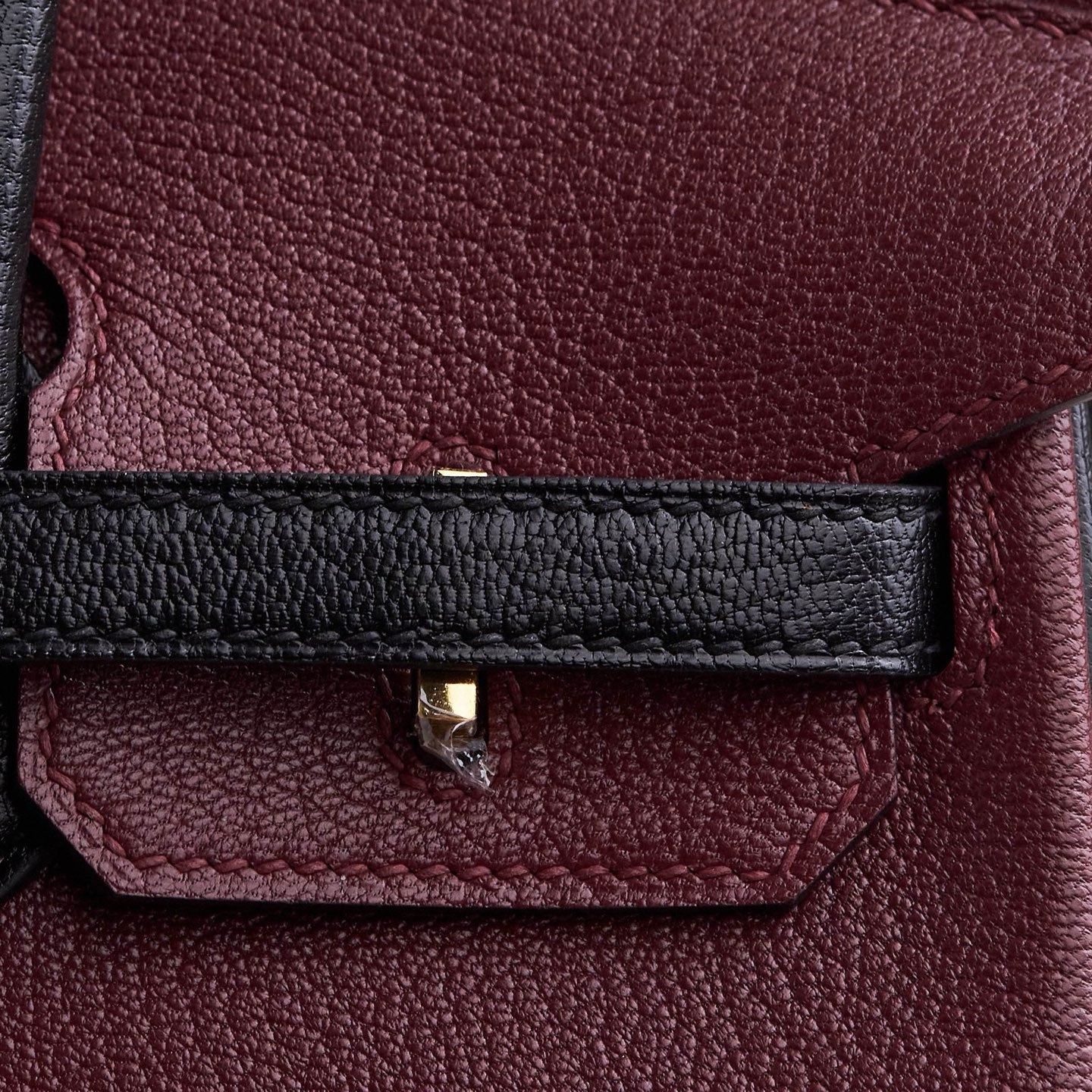 Hermès Special Order Bordeaux Black Birkin 25 cm Togo Gold Hardware