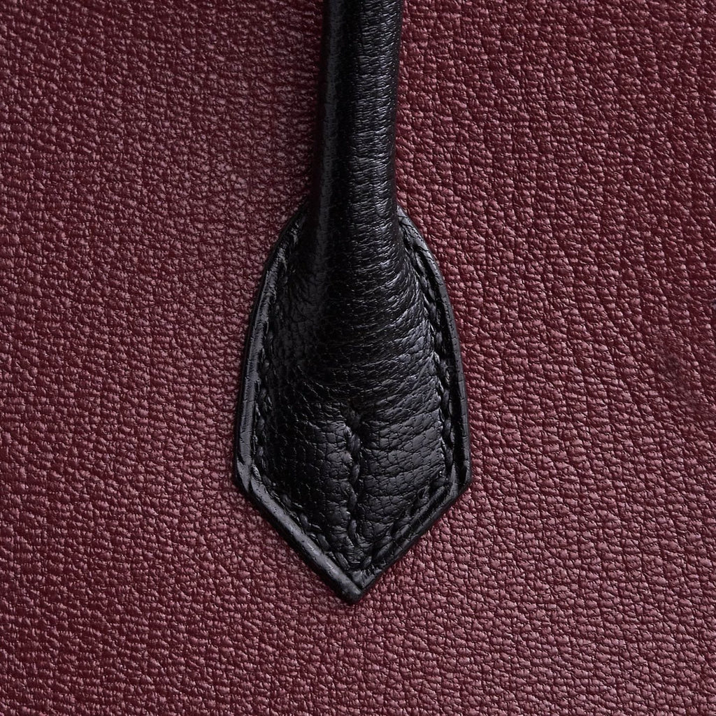 Hermès Special Order Bordeaux Black Birkin 25 cm Togo Gold Hardware