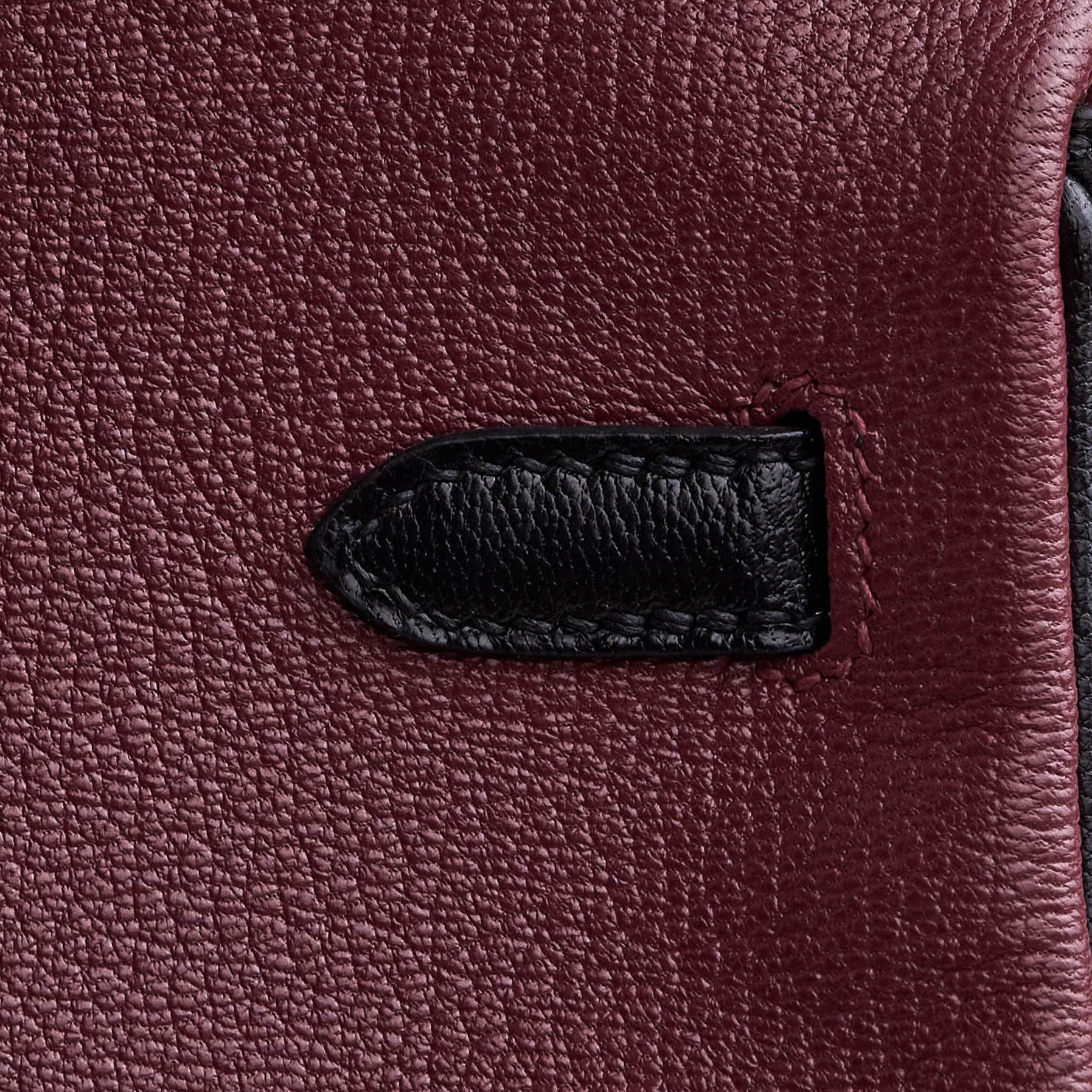 Hermès Special Order Bordeaux Black Birkin 25 cm Togo Gold Hardware