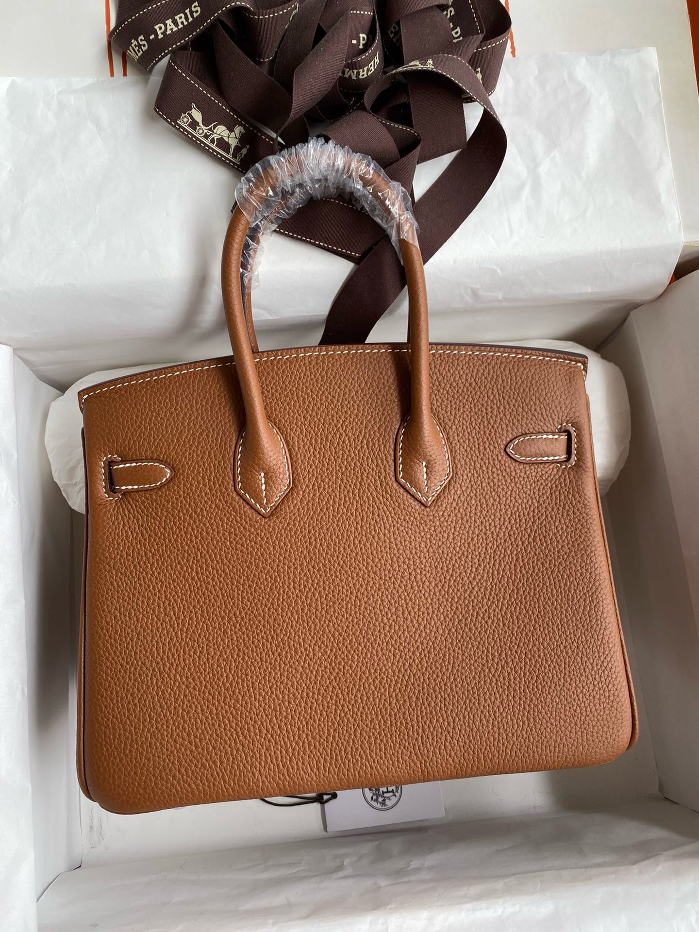 Hermès Gold Birkin 25 cm Togo Palladium Hardware