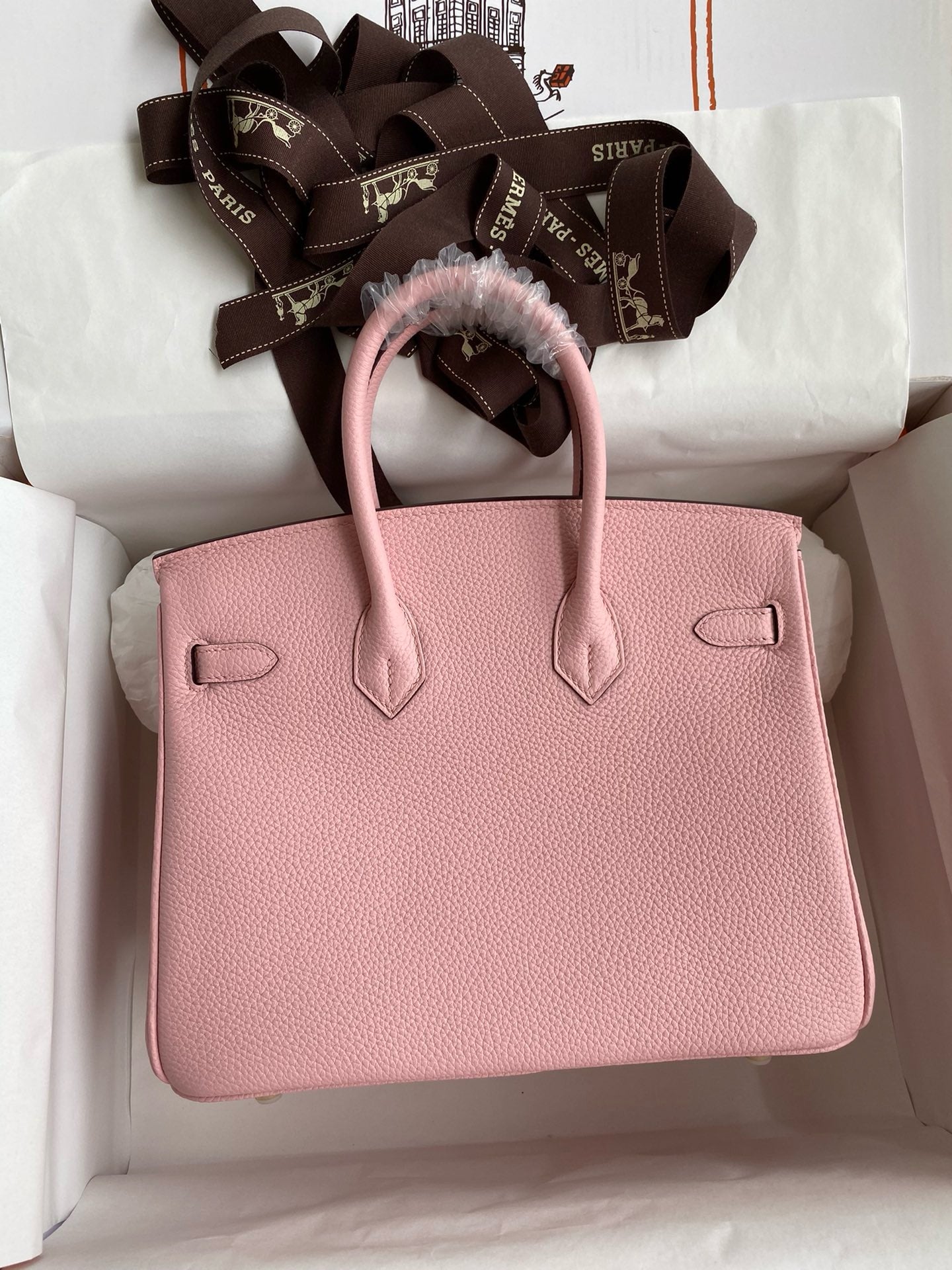 Hermès Sakura Rose Birkin 25 cm Togo Gold Hardware