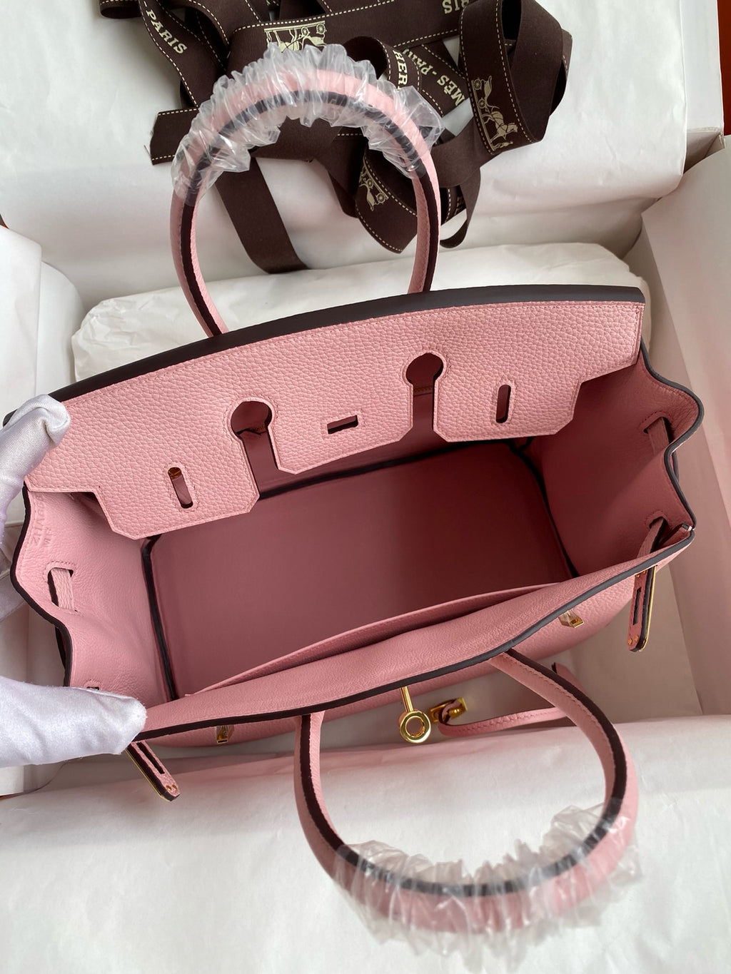 Hermès Sakura Rose Birkin 25 cm Togo Gold Hardware