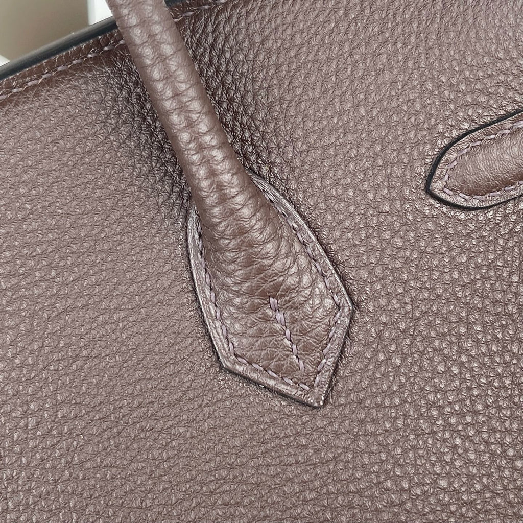 Hermès Chocolate Kelly 25 Togo Gold Hardware