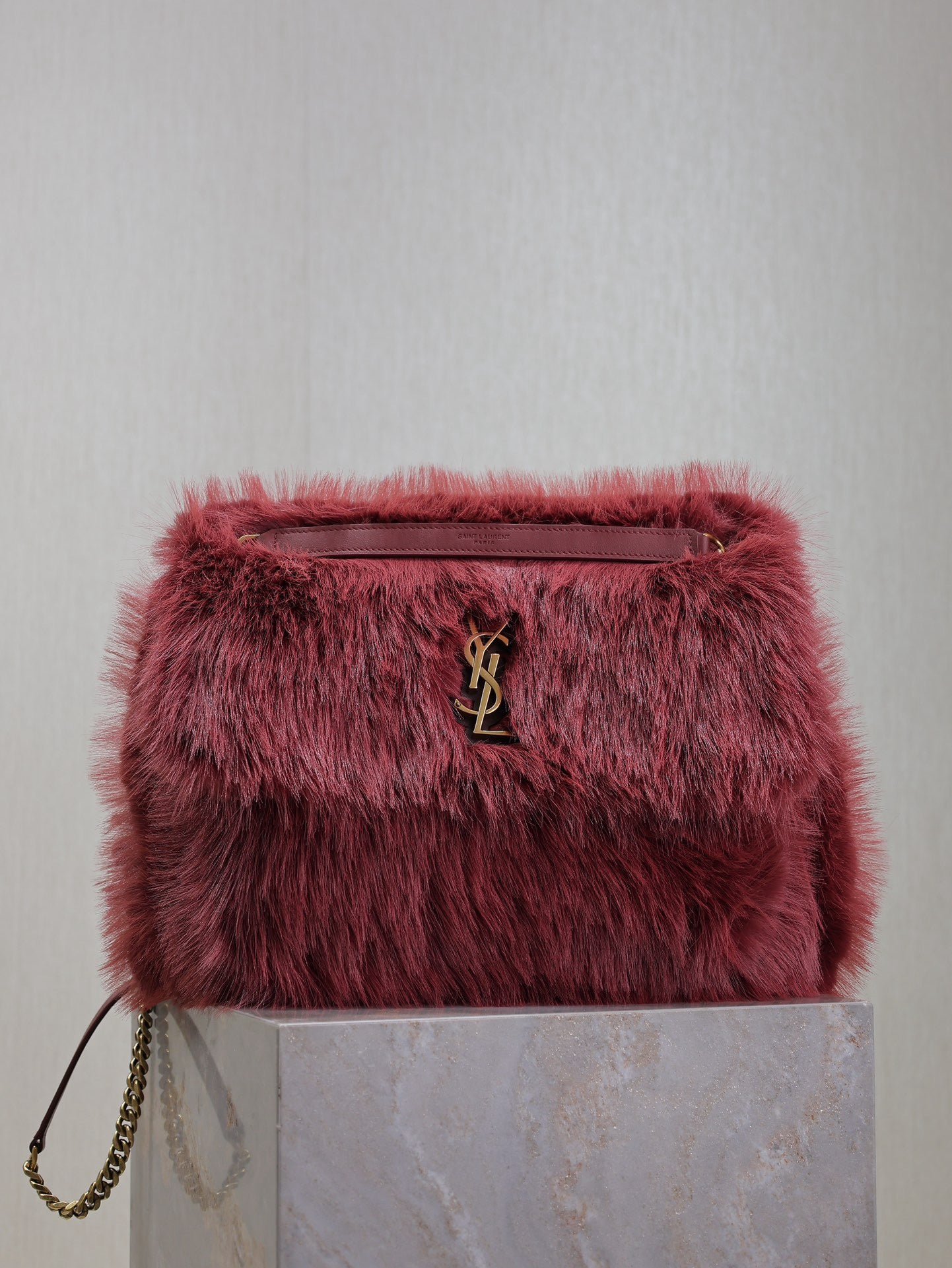 Saint Laurent NIKI Large Bag in Feathers - Bordeaux