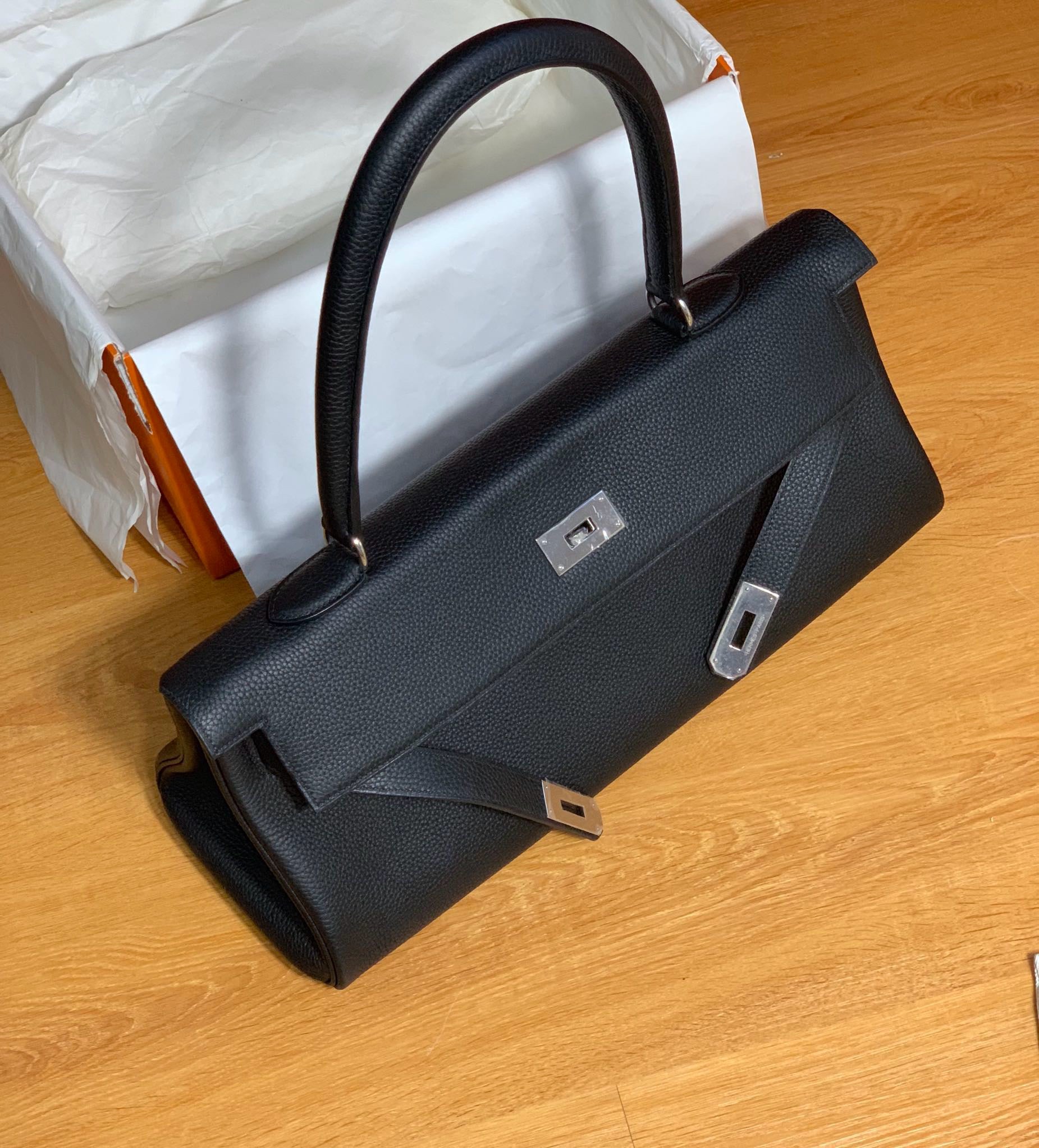 HERMÈS Shoulder Kelly Black