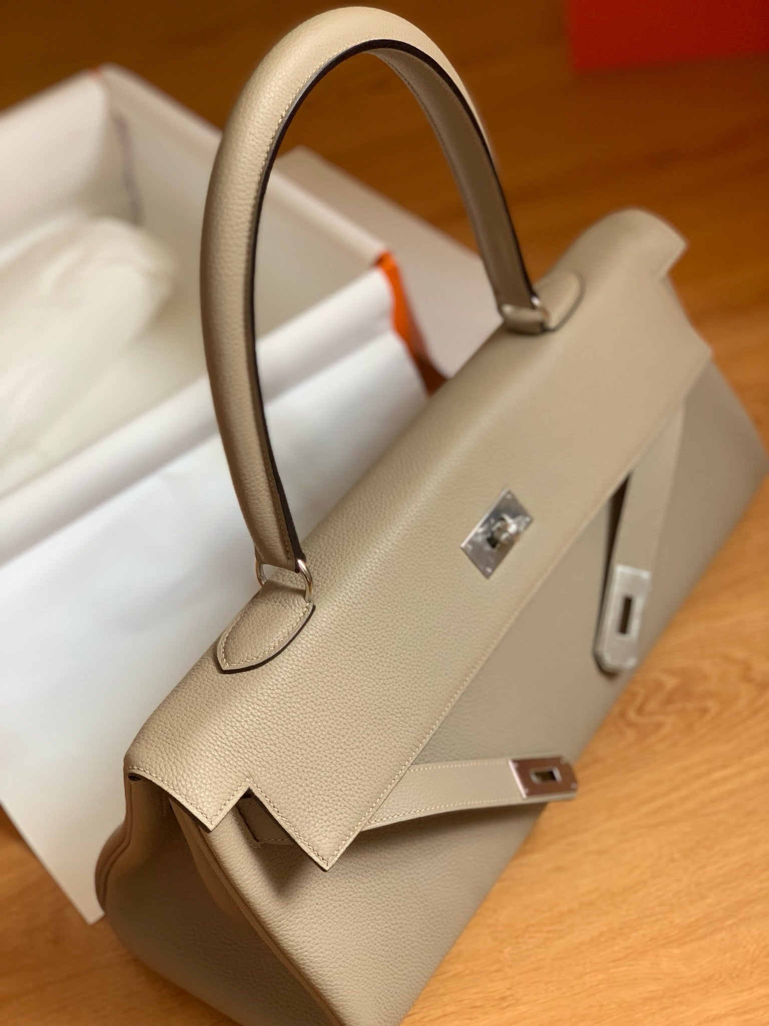 HERMÈS Shoulder Kelly Trench