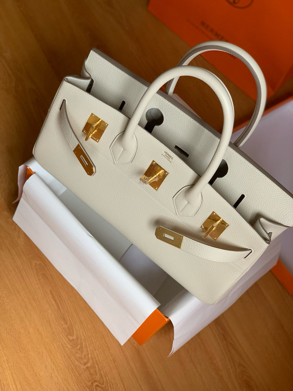 HERMÈS Shoulder Kelly Craie