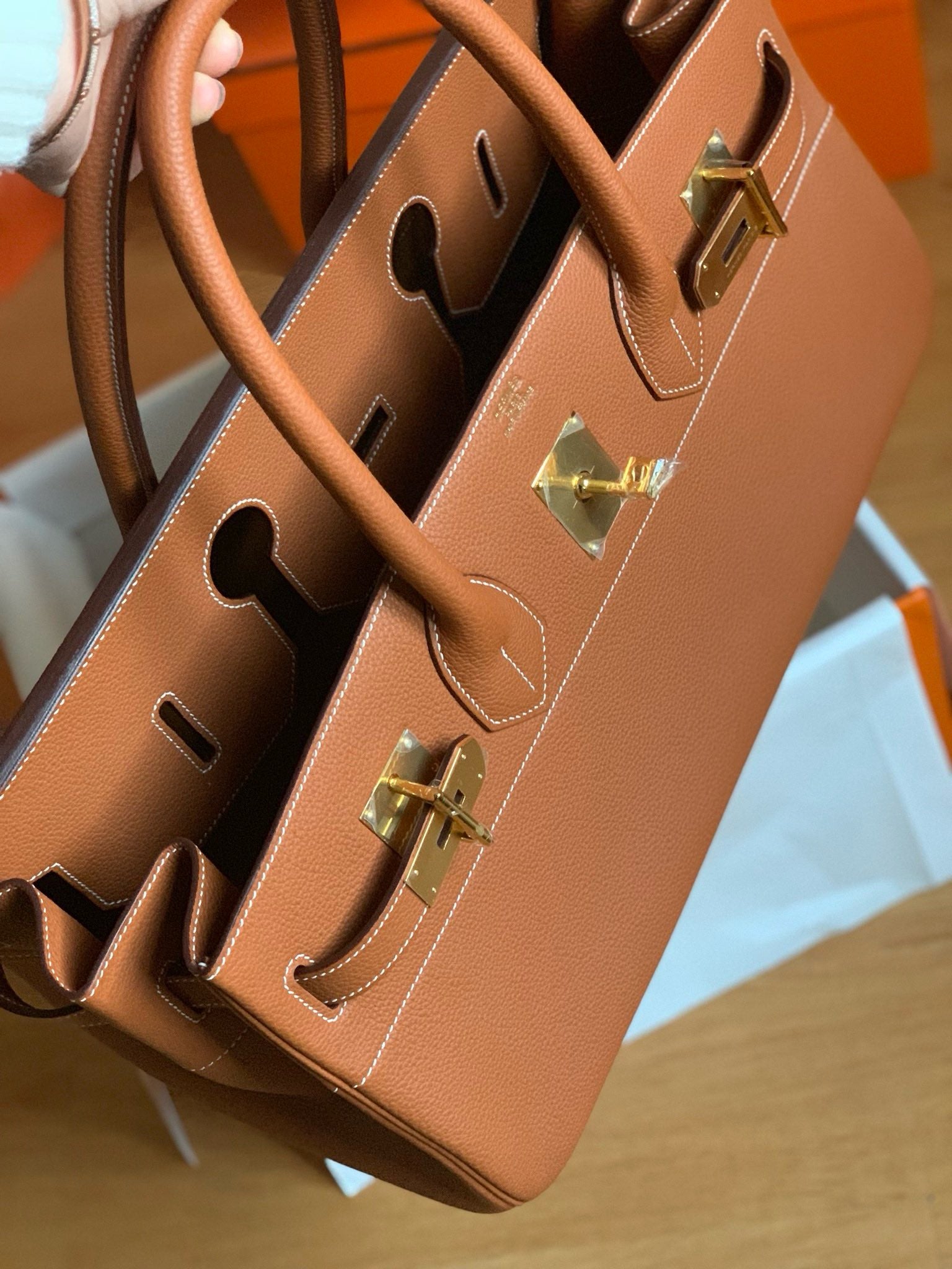 Hermes Shoulder Kelly Gold
