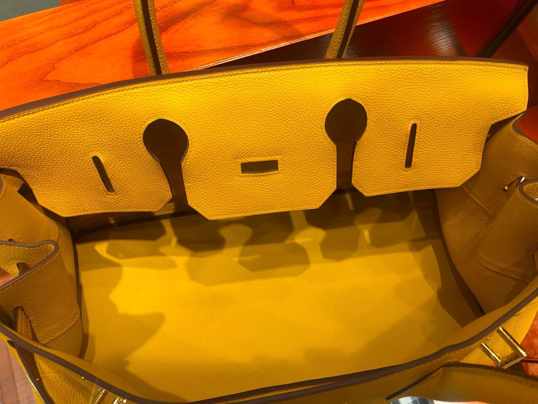 HERMÈS Amber Togo Shoulder Birkin JPG 42cm