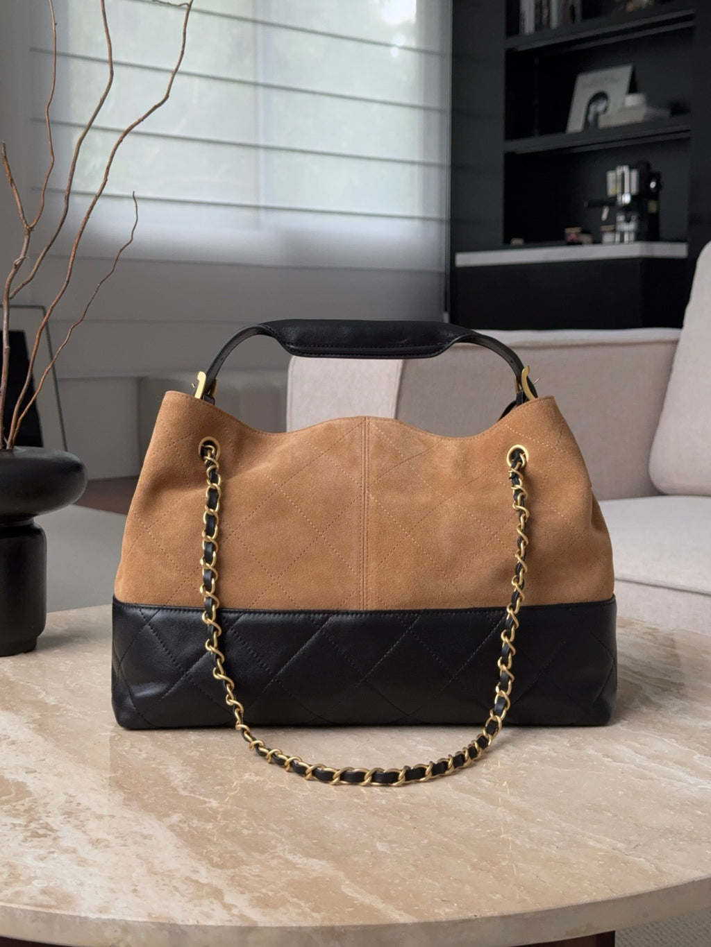 Chanel 2024/25 Métiers d'Art Small Tote Bag Gold & Black