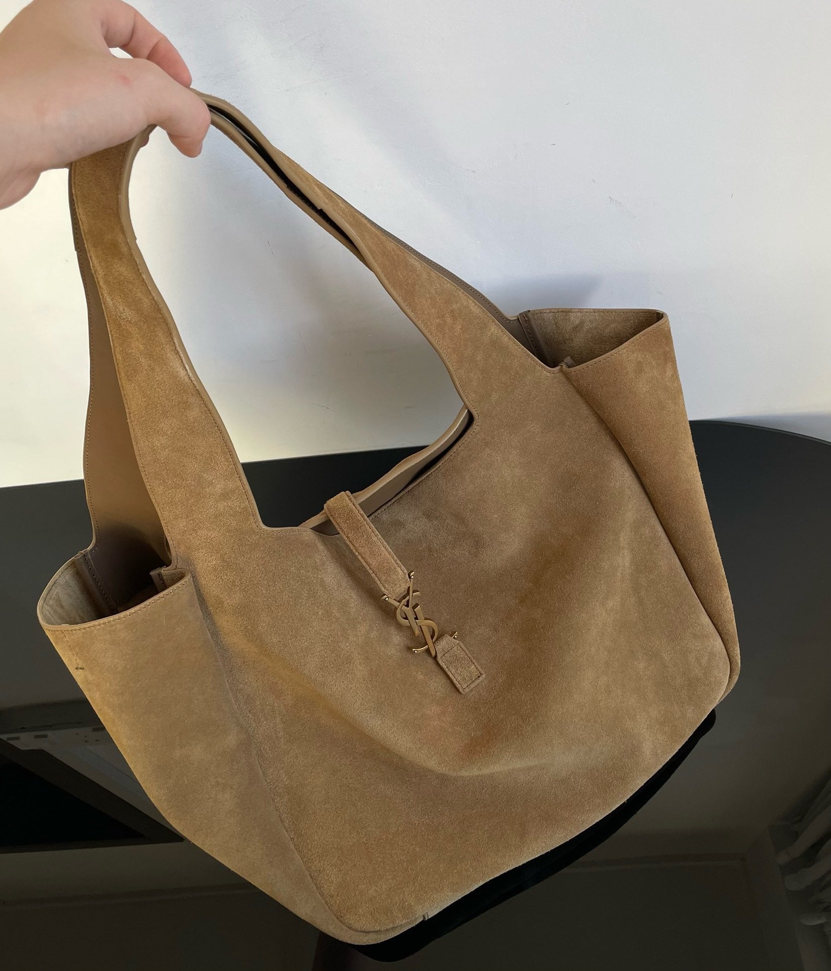 Saint Laurent LE 5 À 7 BEA Hobo Bag in Suede