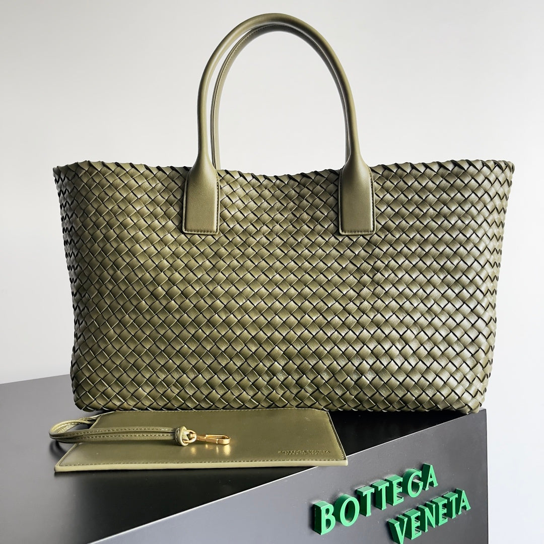 Bottega Veneta Cabat Tote Bag - Olive Green