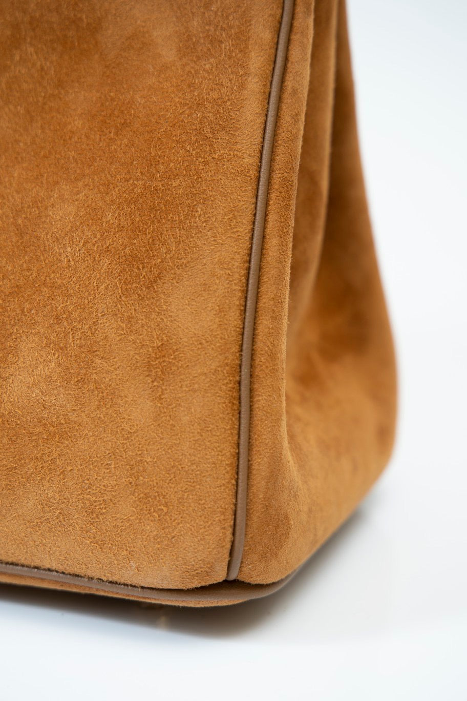 HERMÈS Birkin 25 Doblis Brown Suede Gold Hardware