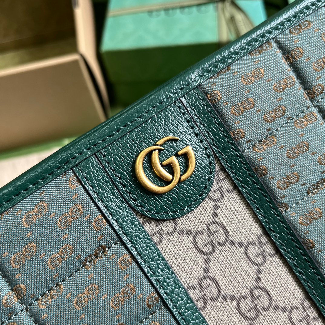 Gucci Ophidia GG Supreme Crossbody Bag - Forest Green