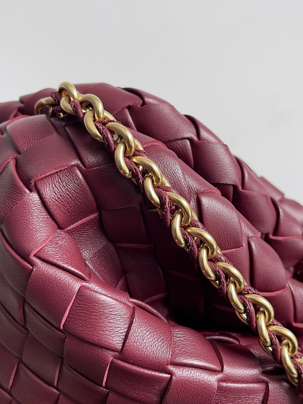 Bottega Veneta Chain Pouch - Mauve