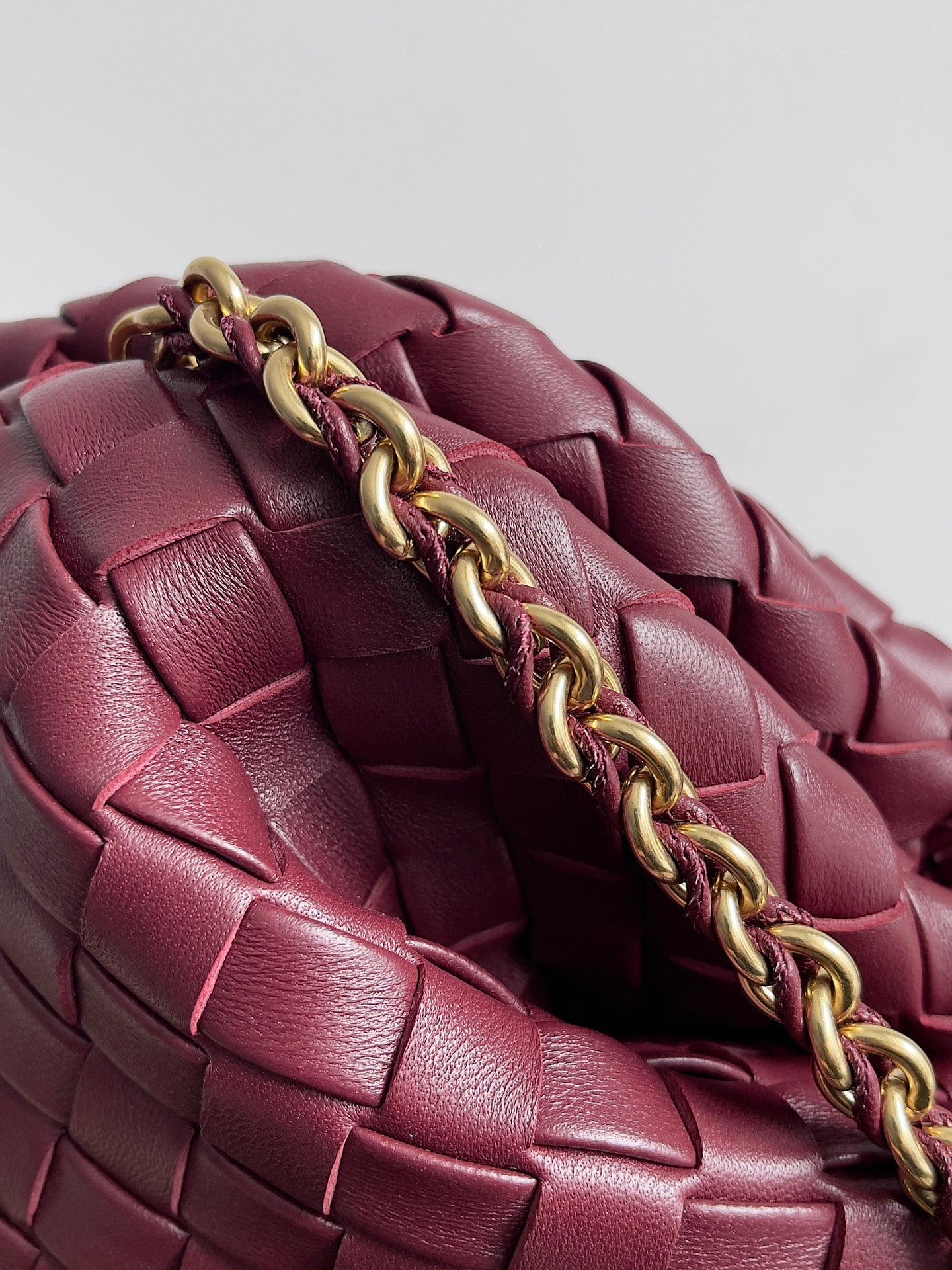 Bottega Veneta Chain Pouch - Mauve