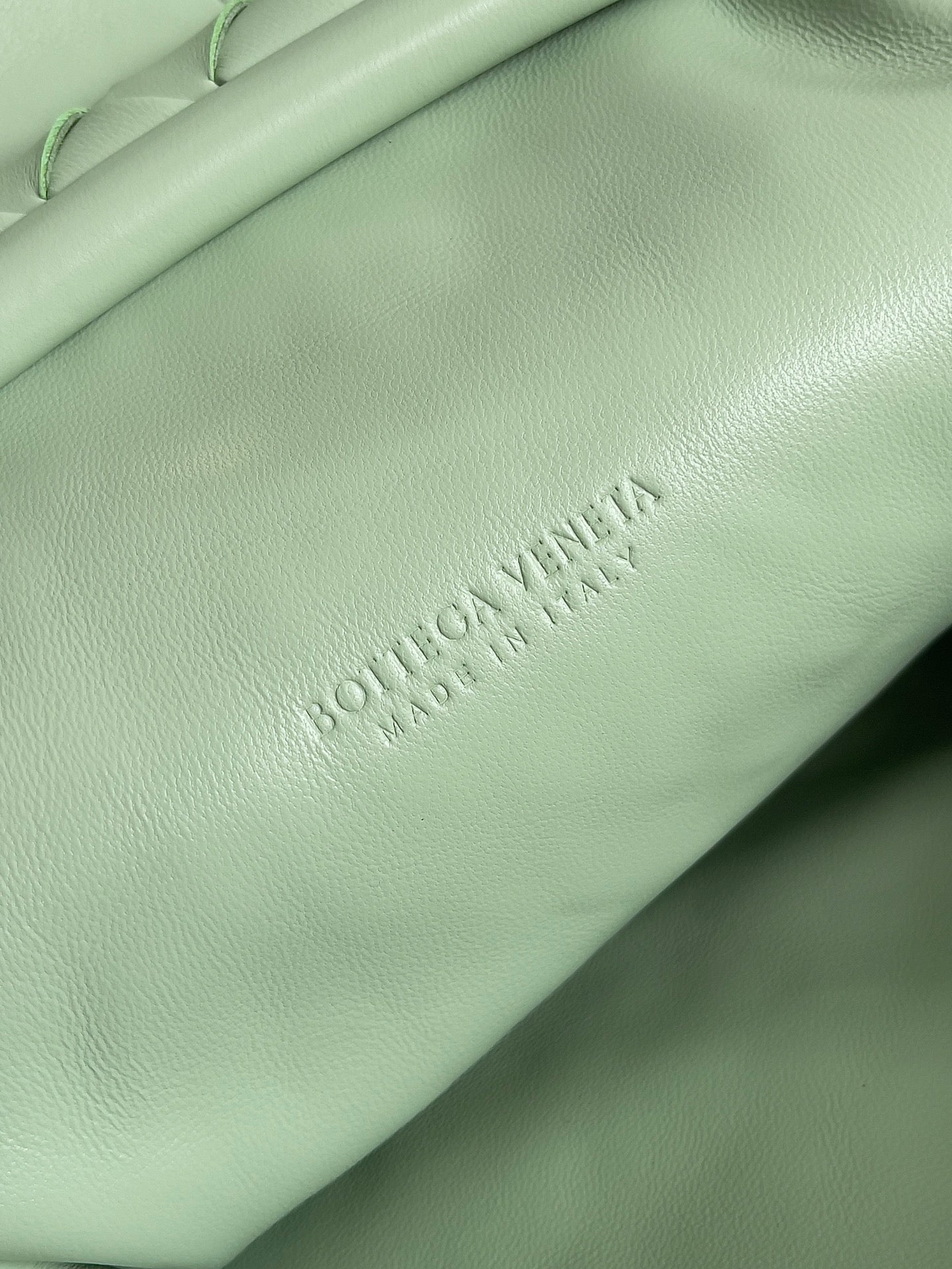 Bottega Veneta Chain Pouch - Mint Green