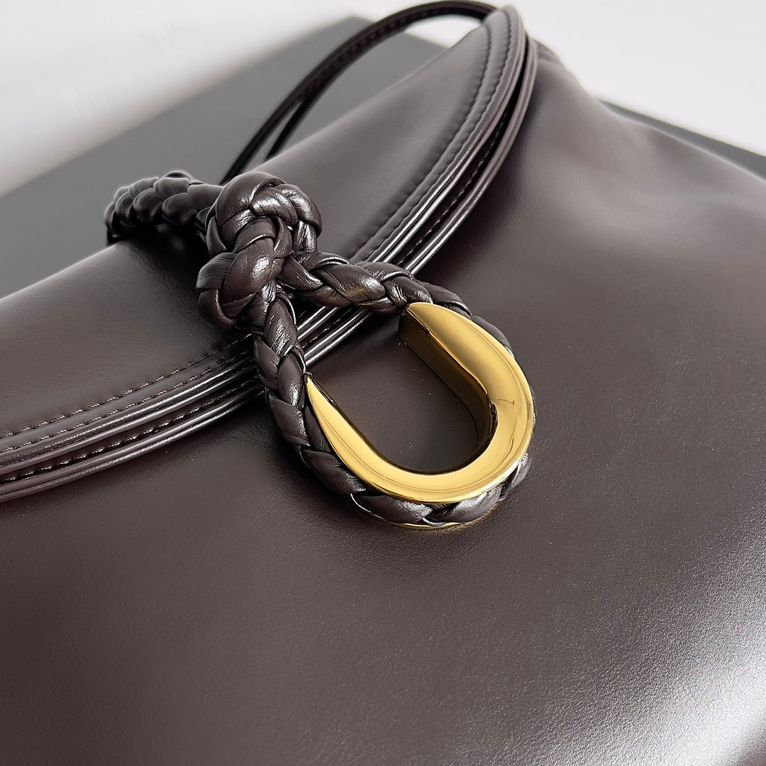 Bottega Veneta Intrecciato Crossbody Bag - Charcoal Grey