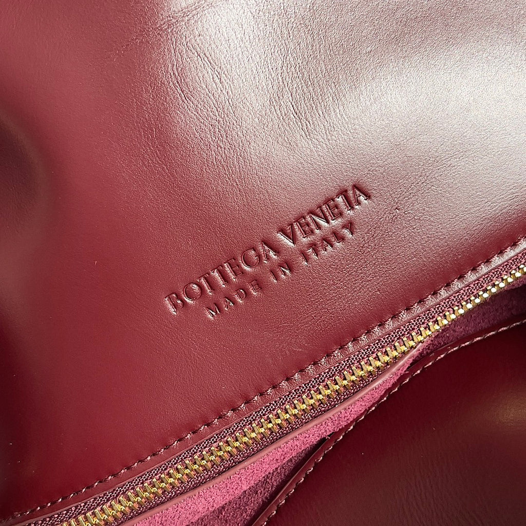 Bottega Veneta Intrecciato Crossbody Bag - Burgundy