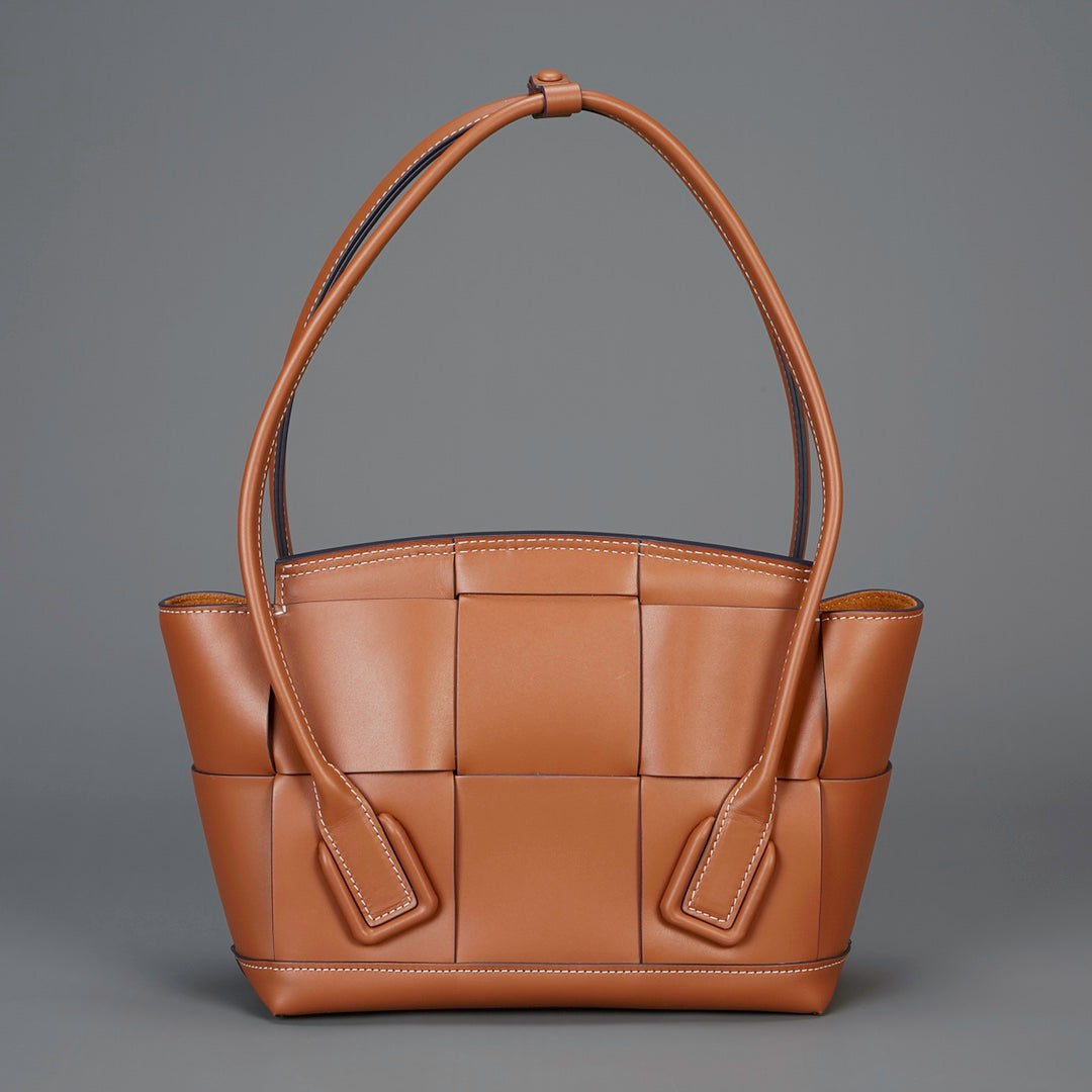 Bottega Veneta Arco Tote - Tan Intrecciato Leather
