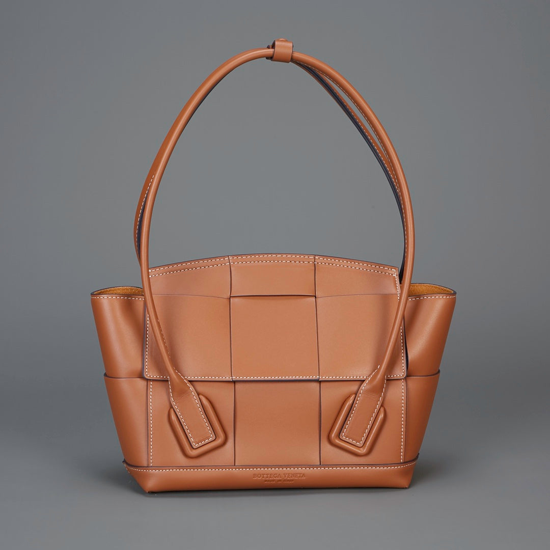 Bottega Veneta Arco Tote - Tan Intrecciato Leather