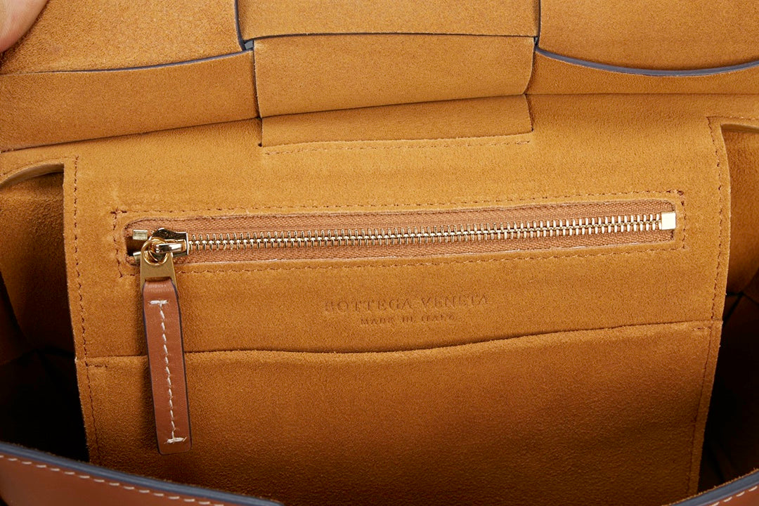 Bottega Veneta Arco Tote - Tan Intrecciato Leather