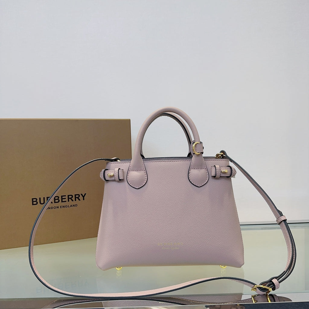 Burberry Banner Small Tote Bag - Lilac & House Check