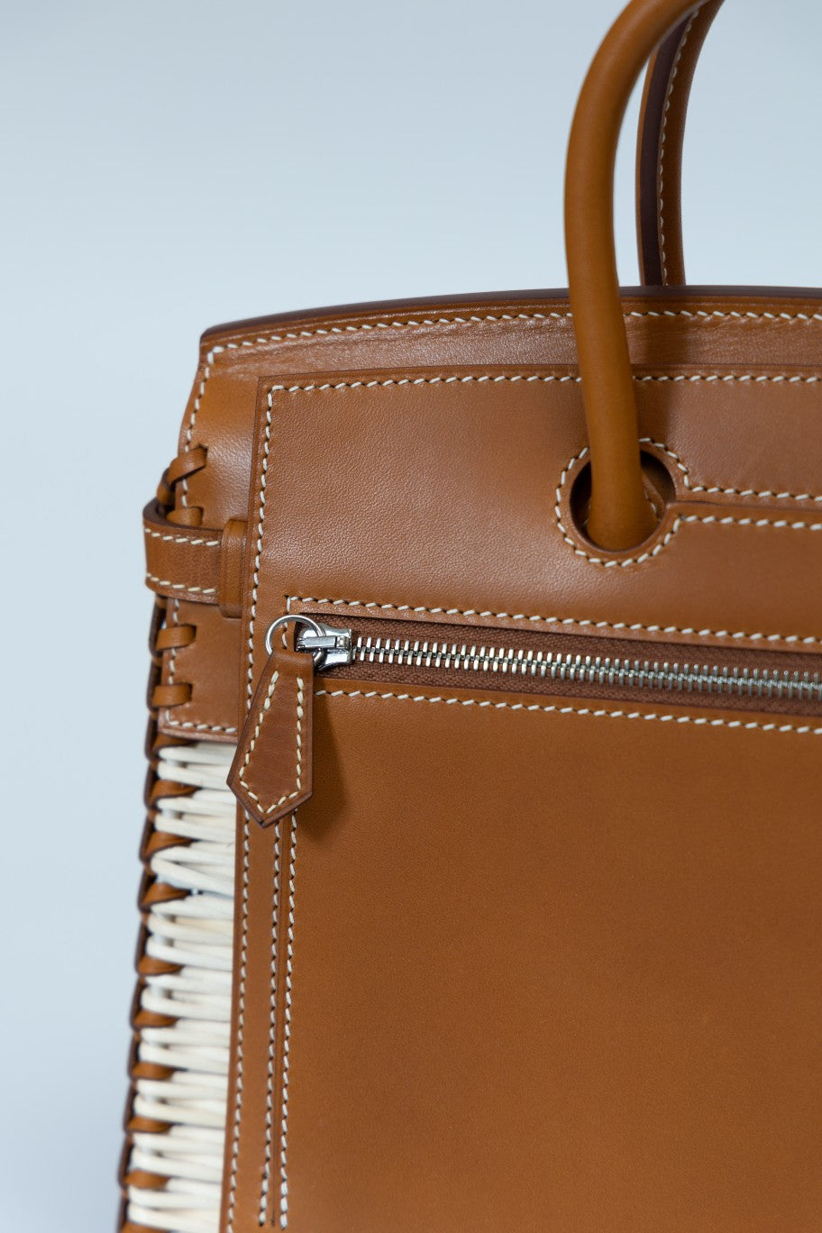 Hermès Picnic Birkin 25 Natural Wicker Barenia Leather Palladium Hardware