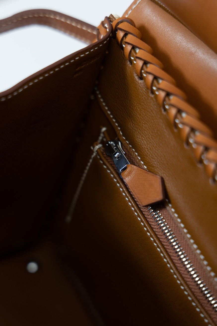 Hermès Picnic Birkin 25 Natural Wicker Barenia Leather Palladium Hardware