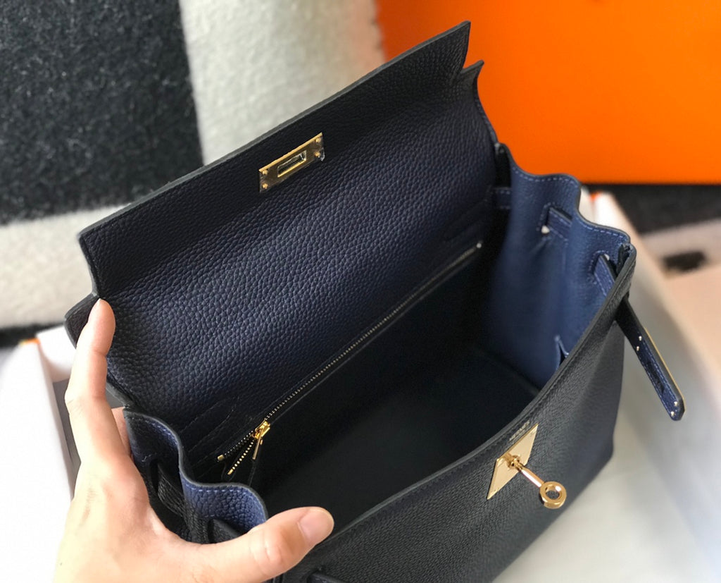 Hermes Kelly Navy Blue