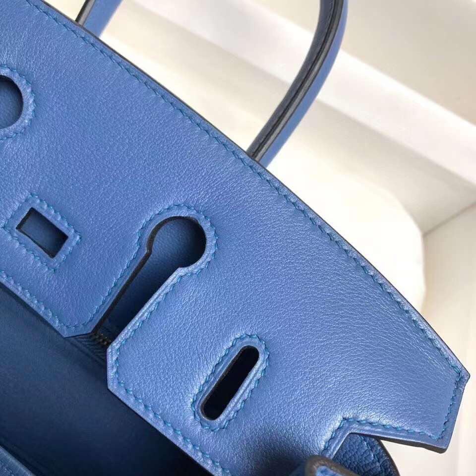 Hermes Birkin 30 Blue Jean