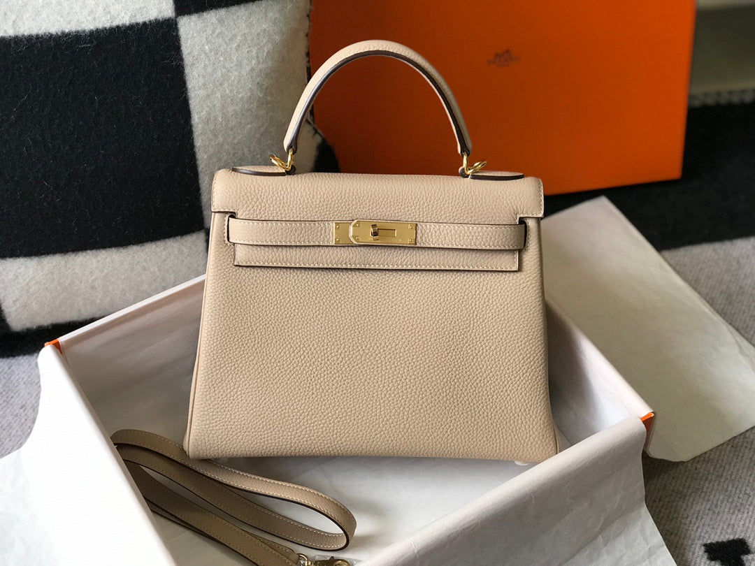 Hermes Kelly 25 Craie