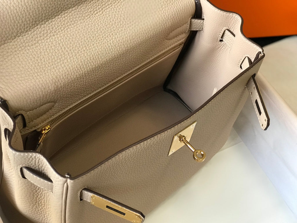 Hermes Kelly 25 Craie