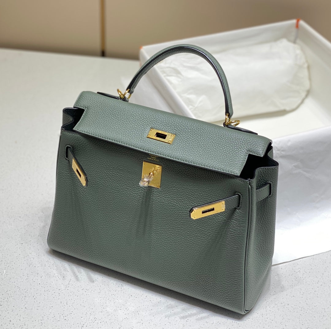 Hermes Kelly 28 Sage Green