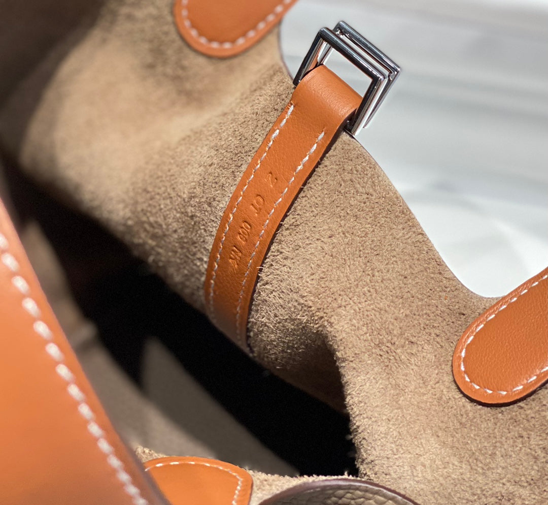 Hermes Picotin 18 Etoupe Orange