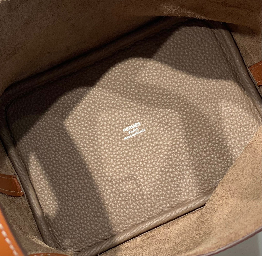 Hermes Picotin 18 Etoupe Orange