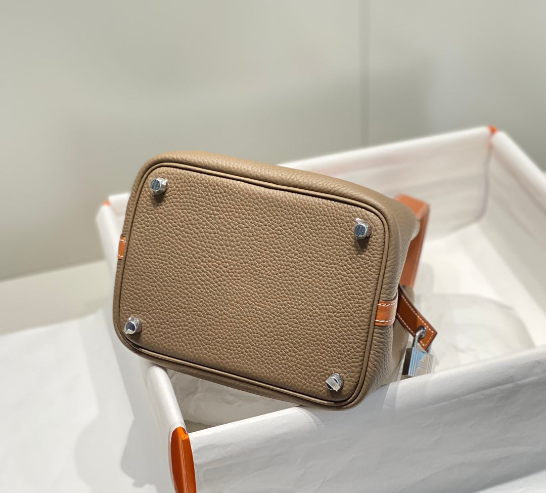 Hermes Picotin 18 Etoupe Orange