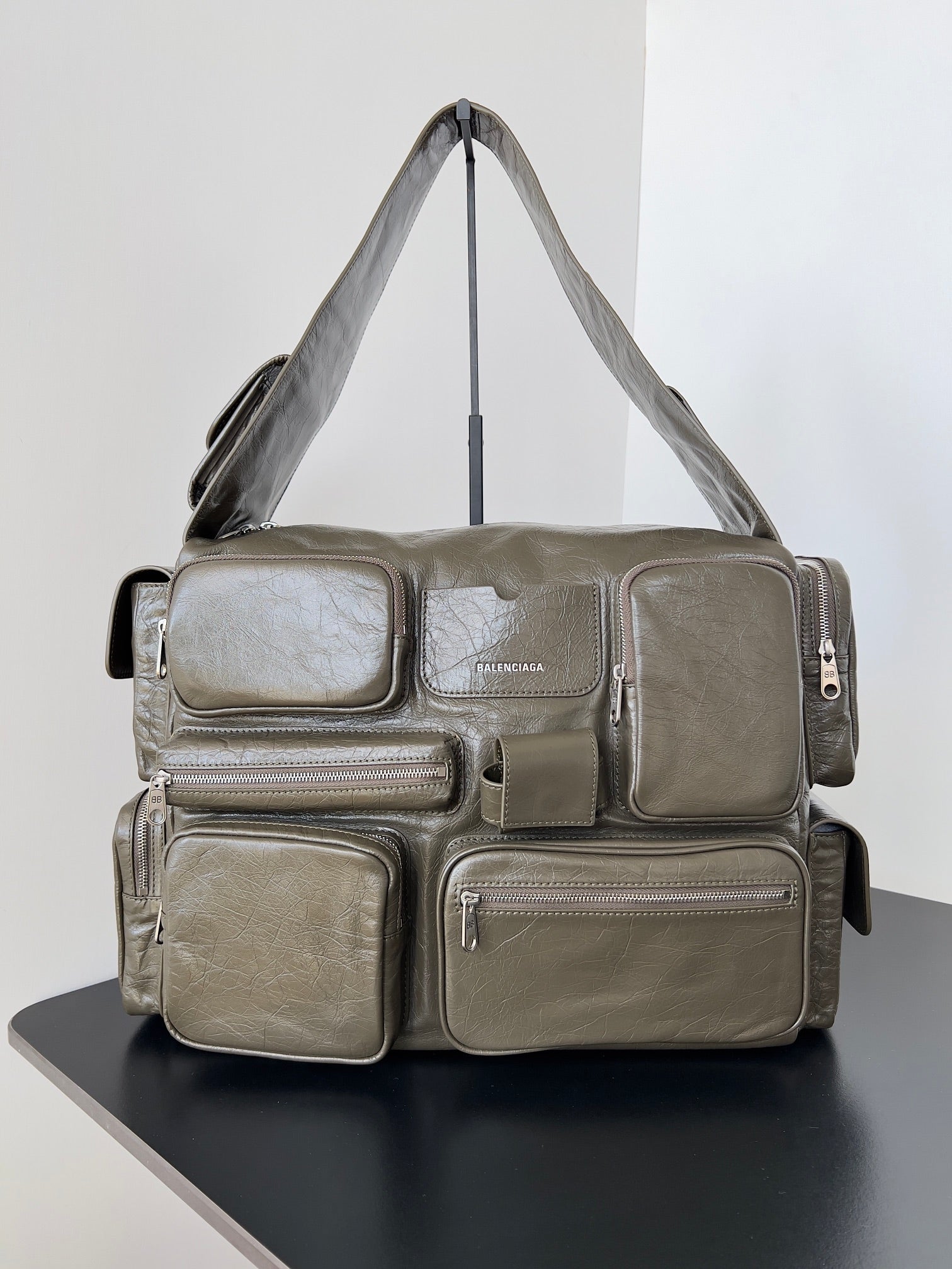 Balenciaga Army Multi-Pocket Messenger Khaki Green