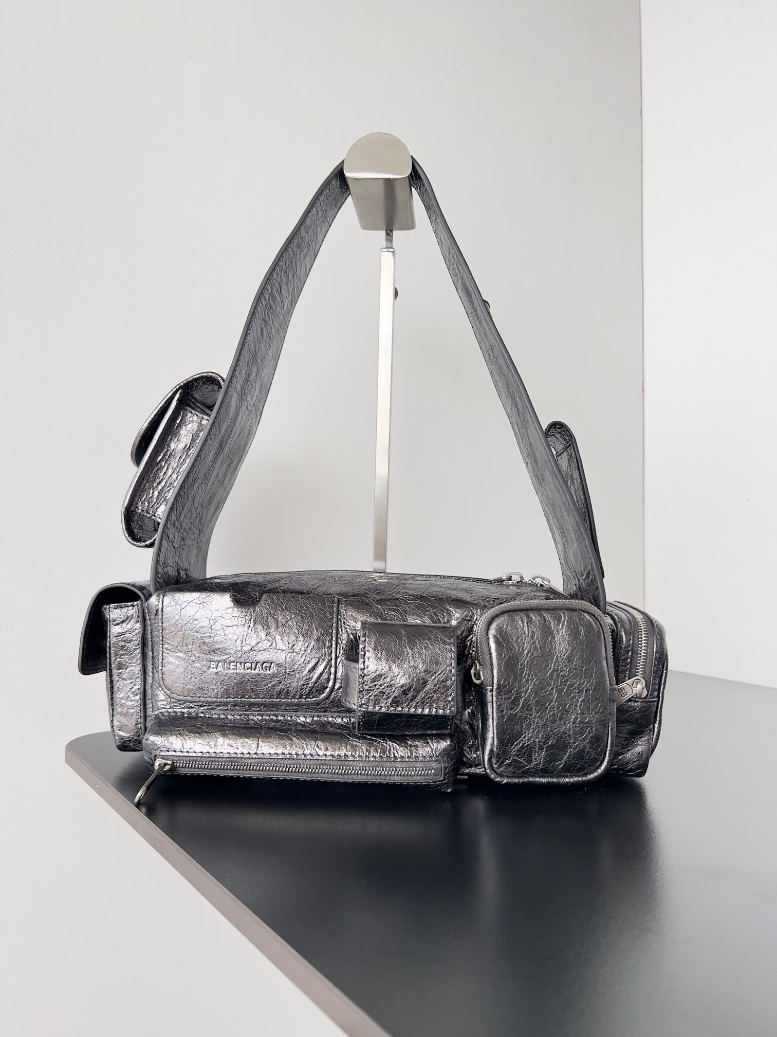 Balenciaga Army Multi-Pocket Messenger Light Grey