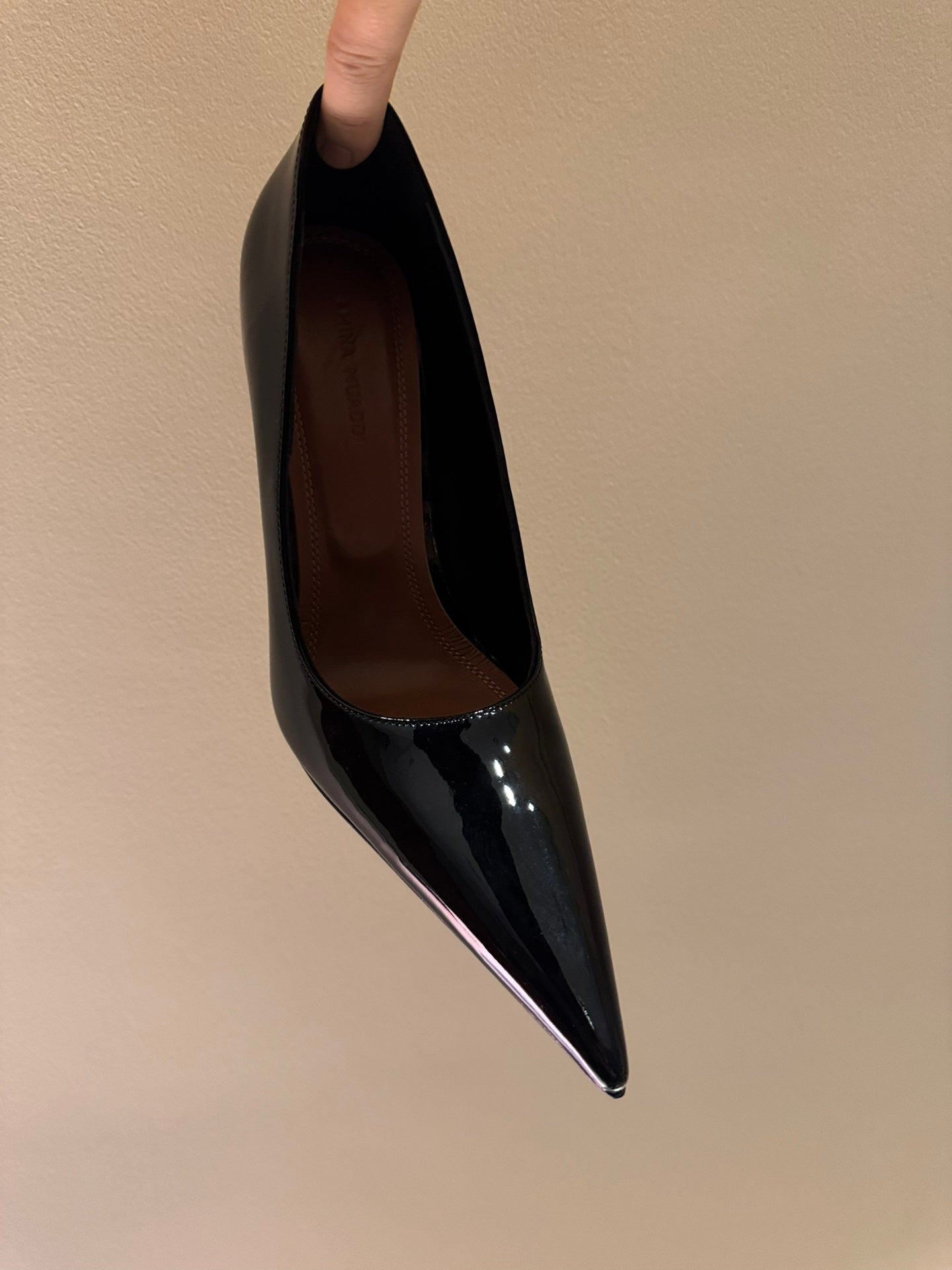 Black Patent Leather Pointed Toe Pumps